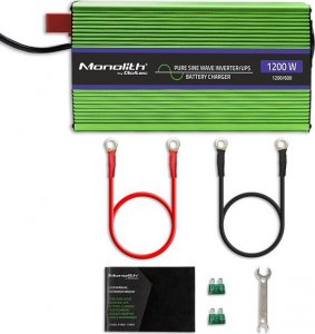 Przetwornica Qoltec Przetwornica napięcia Monilith | ładowanie baterii | UPS | 600W |1200W | 12V na 230V | Czysty Sinus 6