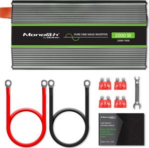 Przetwornica Qoltec Przetwornica napięcia Monolith | 1000W | 2000W | 12V na 230V | Czysty Sinus 6