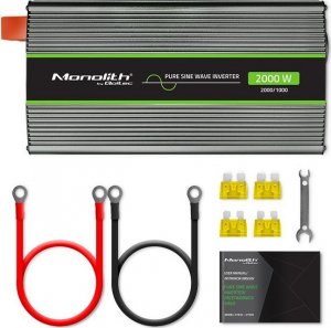 Przetwornica Qoltec Przetwornica napięcia Monolith | 1000W | 2000W | 24V na 230V | Czysty Sinus 6