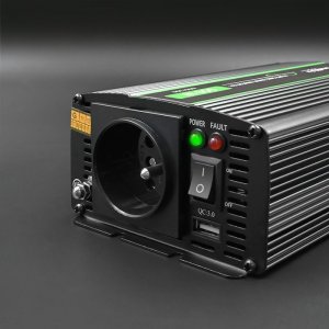 Przetwornica Qoltec Przetwornica napięcia Monolith | 300W | 600W | 24V na 230V | Czysty Sinus 5