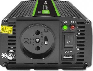 Przetwornica Qoltec Przetwornica napięcia Monolith | 600W | 1200W | 24V na 230V | Czysty Sinus 13