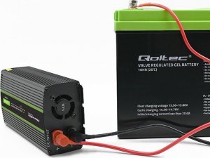 Przetwornica Qoltec Przetwornica napięcia Monolith | 600W | 1200W | 24V na 230V | Czysty Sinus 9