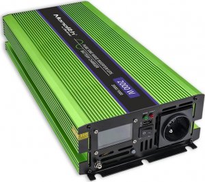 Przetwornica Qoltec Przetwornica napięcia Monolith | ładowanie baterii | UPS | 1000W | 2000W | 12V na 230V | Czysty Sinus | LCD 15