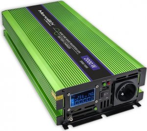 Przetwornica Qoltec Przetwornica napięcia Monolith | ładowanie baterii | UPS | 1000W | 2000W | 12V na 230V | Czysty Sinus | LCD 2