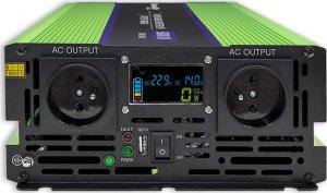 Przetwornica Qoltec Przetwornica napięcia Monolith | ładowanie baterii | UPS | 3000W | 6000W | 12V na 230V | Czysty Sinus | LCD 12