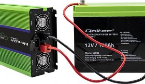 Przetwornica Qoltec Przetwornica napięcia Monolith | ładowanie baterii | UPS | 3000W | 6000W | 12V na 230V | Czysty Sinus | LCD 9