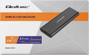 Kieszeń Qoltec Kieszeń do dysków M.2 SATA SSD | NVME | USB typ C 8