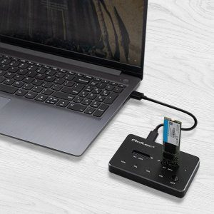 Stacja dokująca Qoltec Stacja dokująca dysków 2x SSD M.2 SATA | NGFF | USB typ C 4