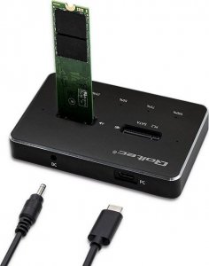 Stacja dokująca Qoltec Stacja dokująca dysków 2x SSD M.2 SATA | NGFF | USB typ C 6