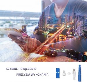 Qoltec Złącze światłowodowe SC/PC | Singlemode | 2.0 | Zestaw montażony | 200szt. 3