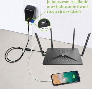 Zasilacz do laptopa Techly Zasilacz sieciowy Techly Uniwersalny Regulowany 3-12V 2.25A 27W USB 5V 1A 2