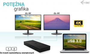 Stacja/replikator I-TEC USB 3.0 USB-C (CATRIPLE4KDOCKPD2) 9