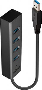 HUB USB Lindy Hub USB 3.0 LINDY 4 Port czarny 1