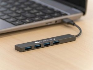 HUB USB Techly Hub USB Techly 4-portowy USB3.2 Gen1 3
