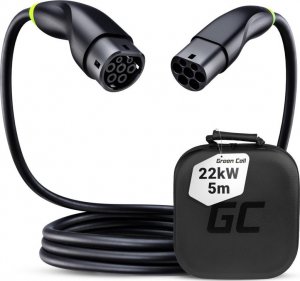 Kabel do ładowania samochodów Green Cell EVKABGC01 Snap Type 2 22kW 5m 1