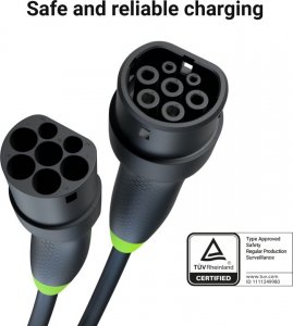 Kabel do ładowania samochodów Green Cell EVKABGC02 Snap Type 2 22kW 7m 3