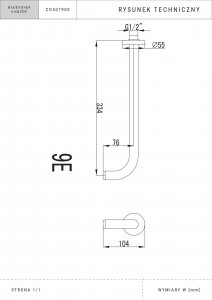 Zestaw prysznicowy Hagendsen&Smith 30cm 7