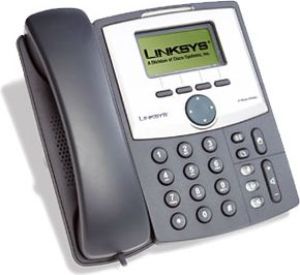 Telefon Linksys 1-liniowy telefon SIP, VoIP z LCD (SPA921-EU) 1