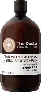 THE DOCTOR_Health &amp; Care szampon do włosów przeciw przetłuszczaniu Dziegieć + Ichthyol + Sebo-Stop Complex 946ml 1