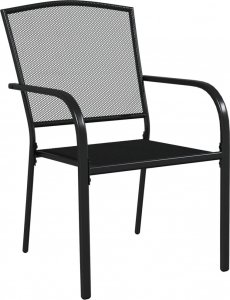 vidaXL 9-częściowy zestaw mebli ogrodowych, antracytowy, stal 5