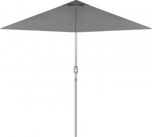 Saska Garden Zestaw mebli ogrodowych stół 4 krzesła i parasol szary 5