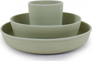 FILIBABBA Filibabba Silikonowy zestaw obiadowy Green 1