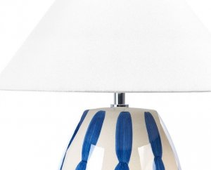 Lampa stołowa Beliani Lampa stołowa ceramiczna beżowo-niebieska LUCHETTI 6