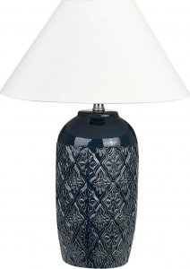 Lampa stołowa Beliani Lampa stołowa ceramiczna ciemnoniebieska TELIRE Lumarko! 1