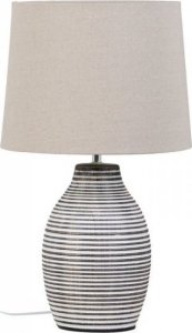 Lampa stołowa Bigbuy Home Lampa stołowa 32 x 32 x 54 cm Ceramika Naturalny Biały 1