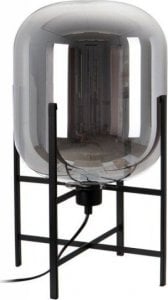 Lampa stołowa Bigbuy Home Lampa stołowa Szkło Czarny Metal 28 x 28 x 47 cm 1