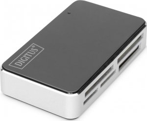 Czytnik Digitus Czytnik kart DIGITUS DA-70322-2 USB 2.0, uniwersalny, czarno-srebrny 1