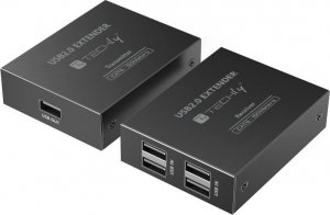 HUB USB Techly Extender / HUB Techly 4-Portowy USB 2.0 Cat6 do 150m 1