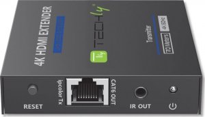 System przekazu sygnału AV Techly Extender HDMI 4K*60Hz Cat.6/6a/7 Zero Latecy IR do 70m 2