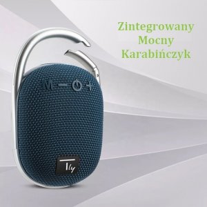 Głośnik Techly Głośnik Techly Bluetooth 5.3 5W TWS LED/MP3/USB/TF niebieski 4