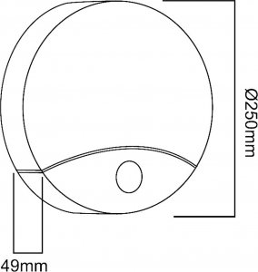 Maclean Lampa LED z czujnikiem ruchu na podczerwień MCE357 W 8
