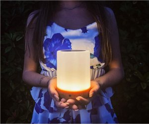 Lampa stołowa Techly Lampka Techly bezprzewodowa RGB dotykowa 7