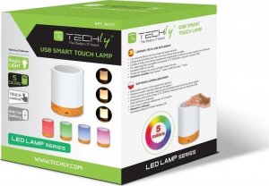 Lampa stołowa Techly Lampka Techly bezprzewodowa RGB dotykowa 9