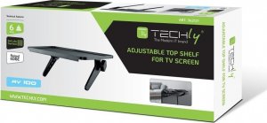 Techly Półka Techly na telewizor pod dekoder pilot regulowana 8
