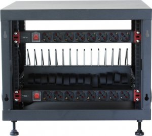 Techly Stacja ładująca Techly 14-Portowa wentylowana 14