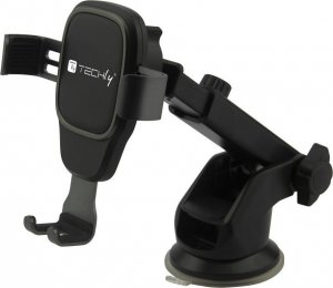 Techly Uchwyt samochodowy Techly grawitacyjny do telefonu, kratka / deska 3