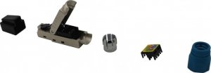 Techly Wtyk RJ45 Cat8.1 STP samozaciskowy czarny 8