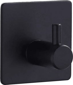 SH Design UCHWYT WIESZAK NA RĘCZNIK ŚCIERECZKĘ CZARNY ZESTAW 4 SZTUKI 10