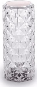 Lampa stołowa Smart Hardware KRYSZTAŁOWA LAMPA ŚWIECĄCA LED 12