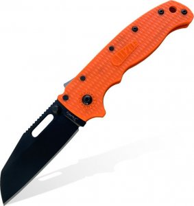 DEMKO Nóż składany Demko Knives AD20.5 Shark Foot AUS10A DLC Shark Lock Orange Grivory Pomarańczowy 1