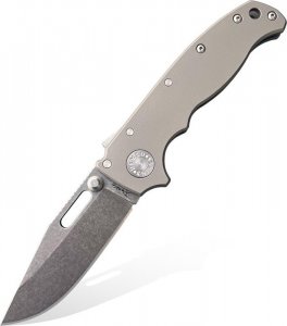 DEMKO Nóż składany Demko Knives AD20.5 Clip Point 3V Shark Lock Smooth Titanium 1