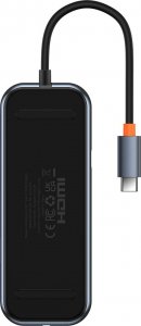 HUB USB Baseus Adapter 4w1 Baseus Hub USB-C na 4xUSB 3.0 (ciemny szary) 11