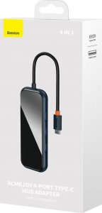 HUB USB Baseus Adapter 4w1 Baseus Hub USB-C na 4xUSB 3.0 (ciemny szary) 14
