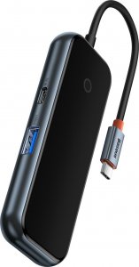 HUB USB Baseus Adapter 4w1 Baseus Hub USB-C na 4xUSB 3.0 (ciemny szary) 16