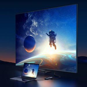 HUB USB Baseus Adapter 4w1 Baseus Hub USB-C na 4xUSB 3.0 (ciemny szary) 2