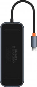 HUB USB Baseus Adapter 8w1 Baseus Hub USB-C na HDMI + 2xUSB + PD + SD/TF + RJ45 (ciemny szary) 11